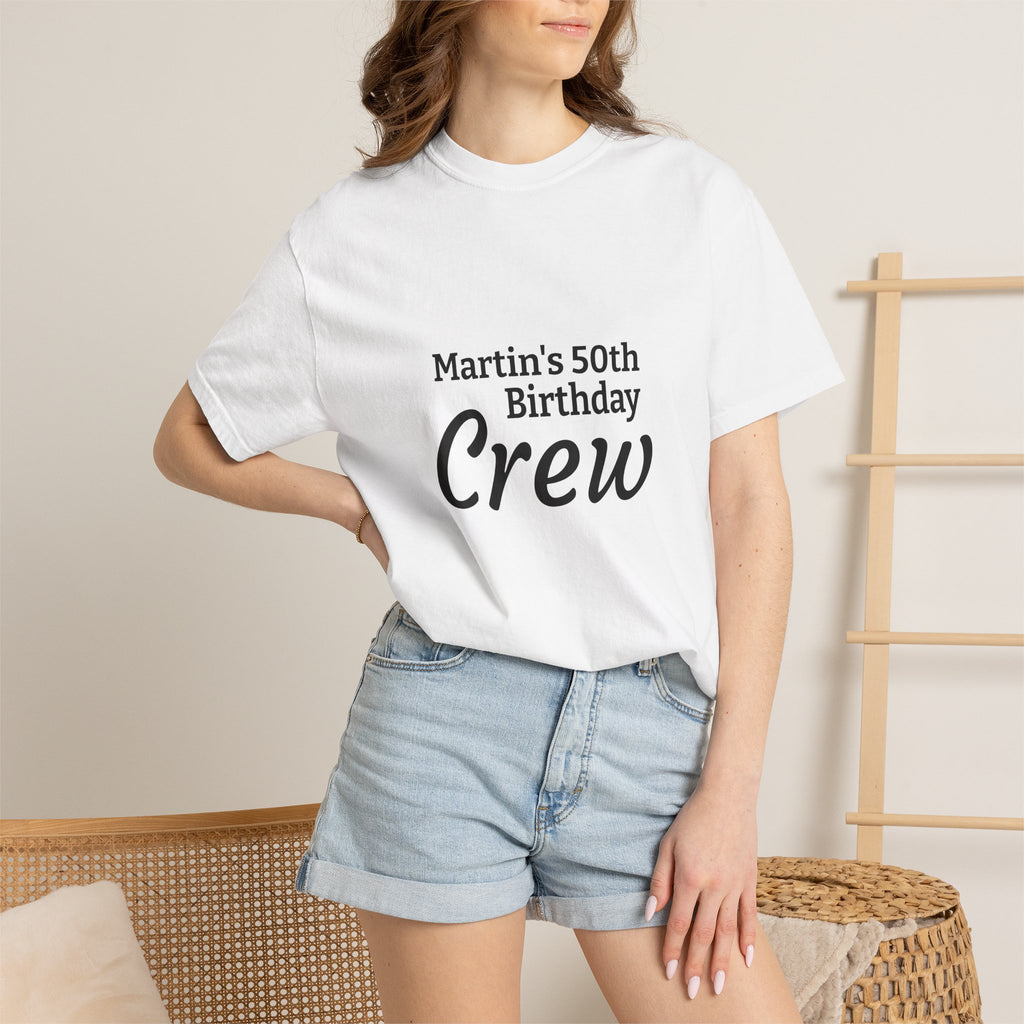 Martin's 50th Birthday Crew T-Shirt
